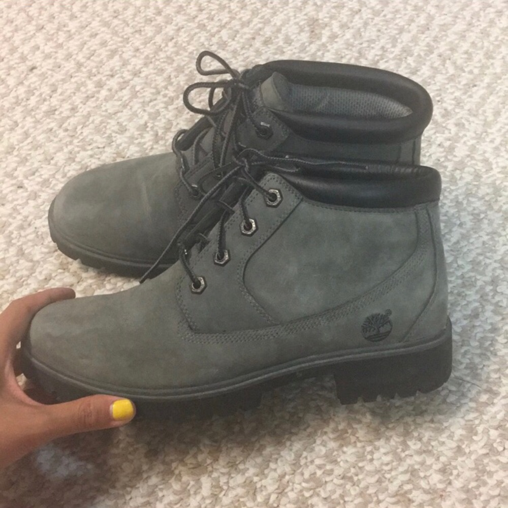 Grey Ankle Timberlands